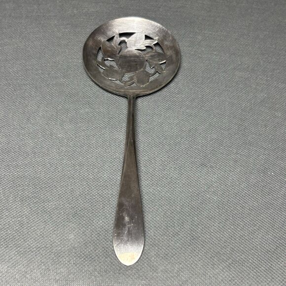Vintage International Silver Co. IS Original Rogers Tomato Slotted Serving Spoon - Picture 1 of 10